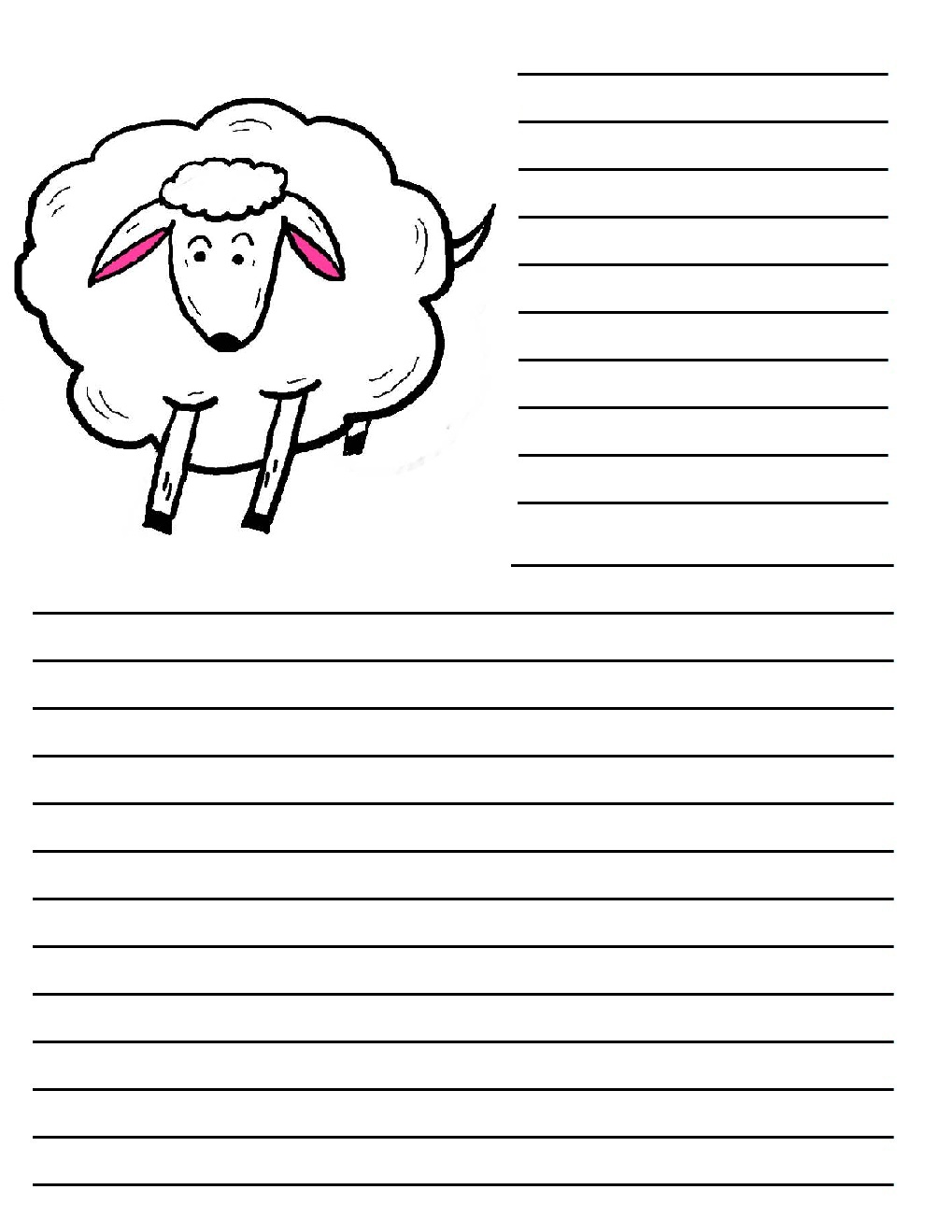 <strong>Free printable</strong> letter <strong>paper</strong> - Ayelet Keshet Free printable writing paper template